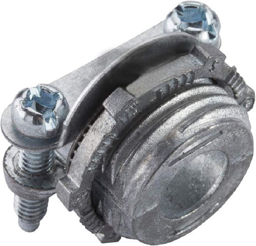 Halex 20570 Conduit Connector, 3/8 in Clamp, Zinc