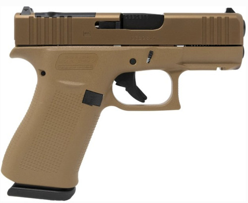 GLOCK 43X MOS Coyote 9mm 3.41" 10-Rd Semi-Auto Pistol