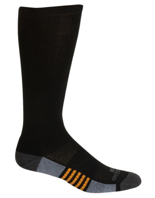 Noble Outfitters Men's Durable Over The Calf Socks - Black 2 Pack