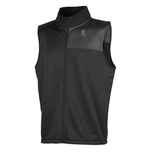 Browning Mens Porter Zip-Up Black Vest