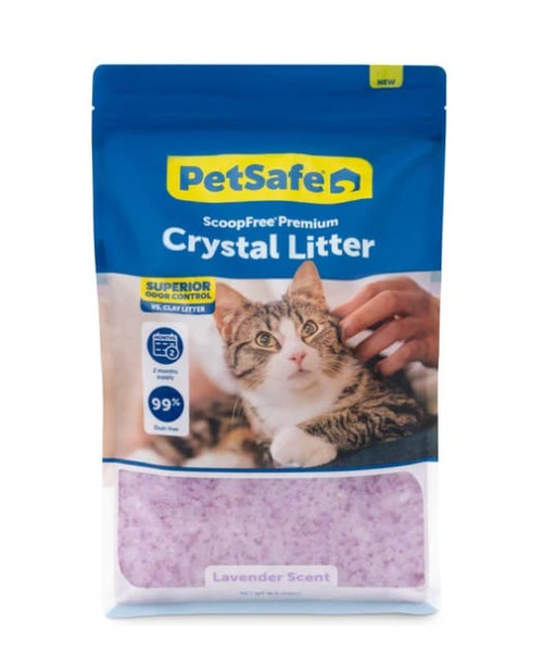 PetSafe Crystal Cat Litter - ScoopFree Premium LavenderFresh Litter 8 lb