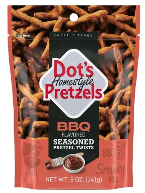 Dot's Homestyle Pretzels BBQ Seasoned Pretzel Twists - 5 oz. Bag