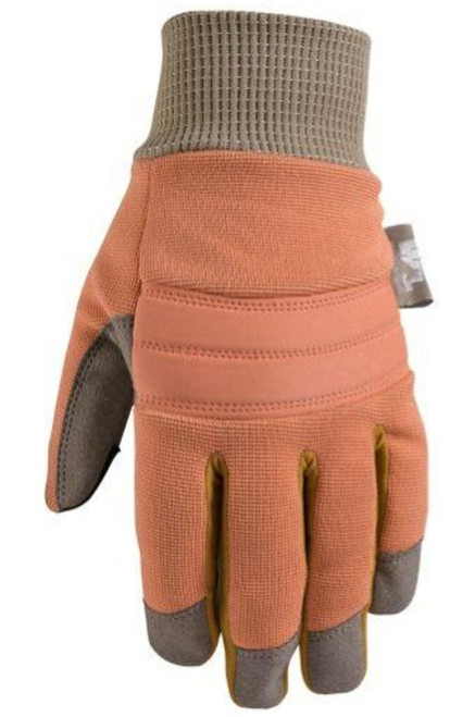Wells Lamont Women's Desert Sunset Warm Fleece-Lined Synthetic Leather Palm Winter Gloves