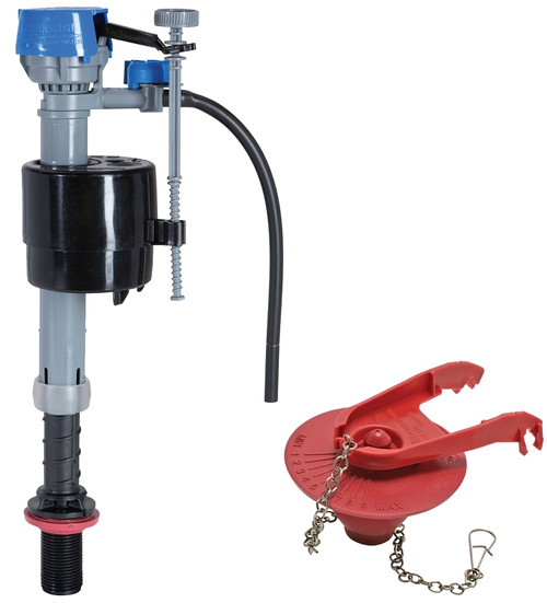 FLUIDMASTER PerforMAX PRO Series 402CARHRP14 All-In-One Kit, 1.28, 1.6 gpf, Plastic Body, Multi-Color, Anti-Siphon: