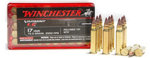 17 Hornady Magnum Rimfire (HMR) - 15.5 gr Polymer Tipped NTX Lead Free - Winchester - 50 Rounds