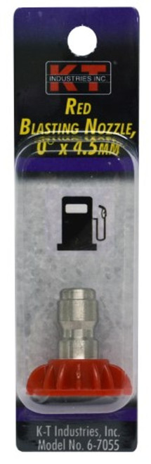 KT Industries Red Blasting Nozzle 0 Degree X 4.5MM