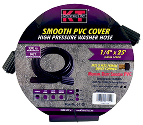 KT Industries 1/4" X 25' High Pressure Hose