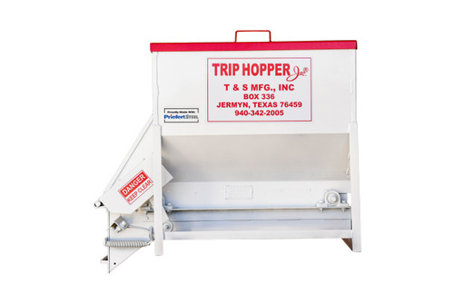 Priefert Trip Hopper Jr XL - 500 lb Red & White