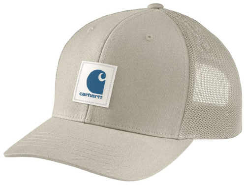 Carhartt Men's Cobblestone Rugged Flex Twill Mesh Back Logo Patch Cap