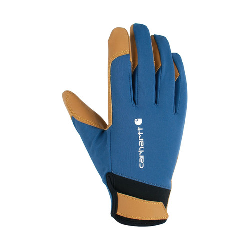 Carhartt Women's Dark Tranquil Blue & Barley Durable Water Repellent High Dexterity Glove
