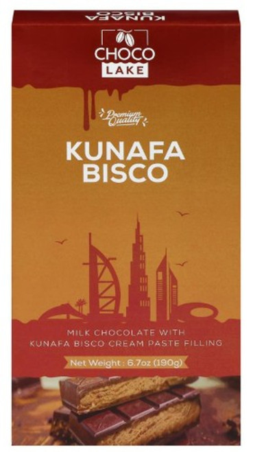 ChocoLake Bar Bisco Kunafa 190G Dubai Style - 6.7 oz.