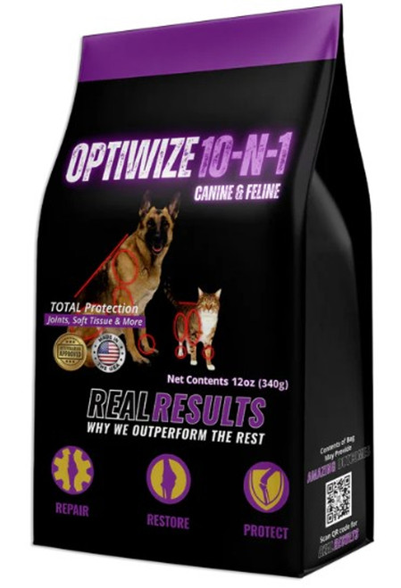 OptiWize 10-N-1 Dog & Cat Joint Health Supplement - 12 oz. Bag