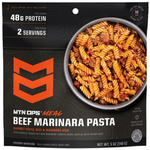 MTN OPS Pasta Marinara Freeze Dried Meal - 2 Serving Pouch
