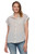 Threadgrit Women's Short Sleeve White Print Madelyn Shirt