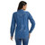 Wrangler Womens Medium Wash Long Sleeve Shirt