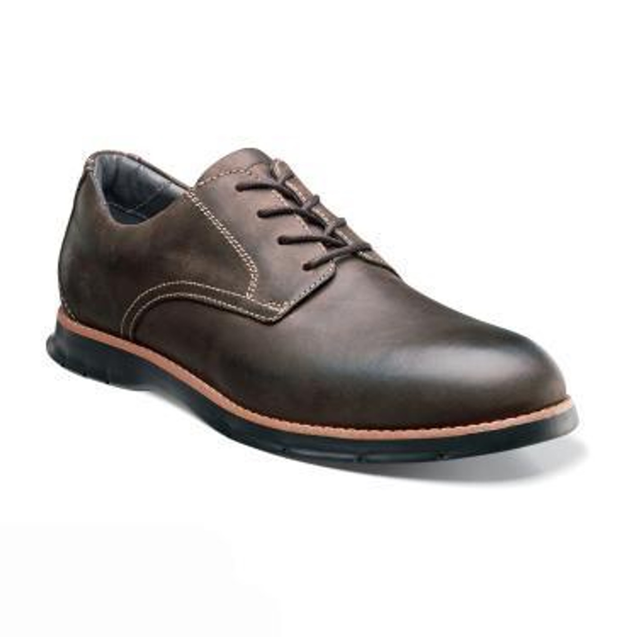 Florsheim Men's Flites Plain Ox - Brown Crazy Horse - Goodman's Shoes