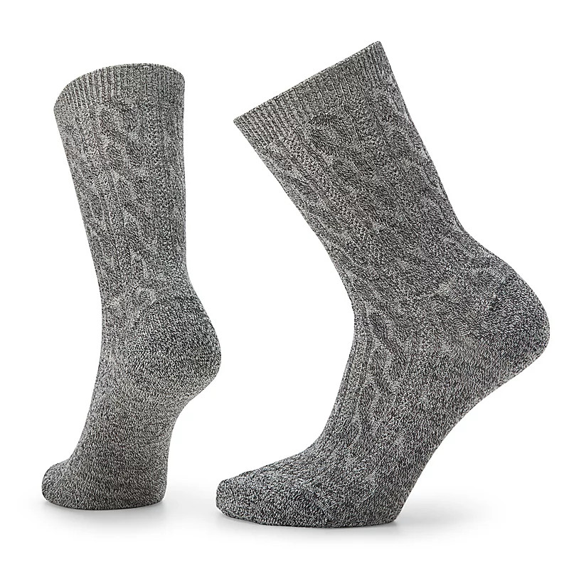 Smartwool Women's Everyday Cable Crew Socks Natural Goodman's Shoes