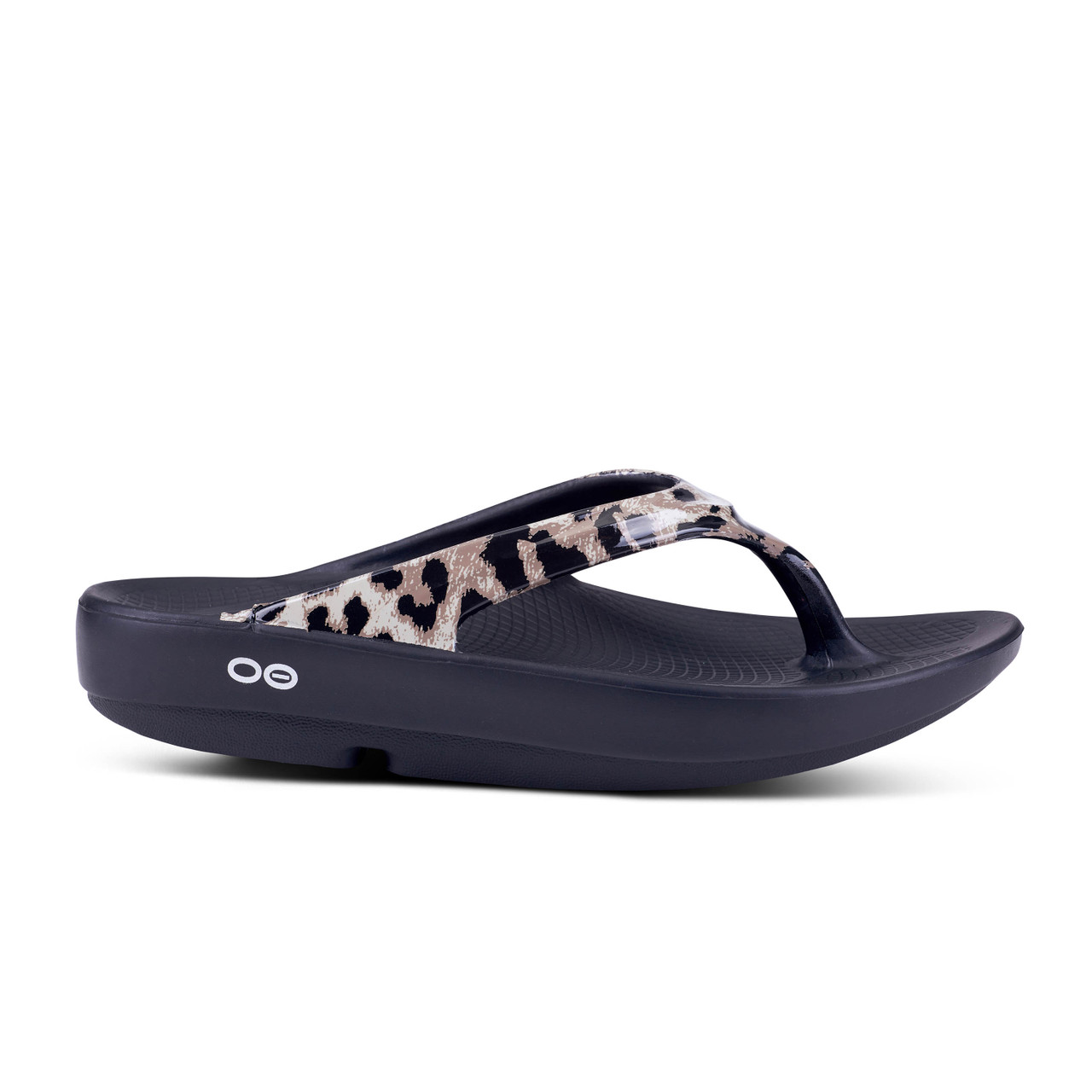 Oofos Women's Oolala Limited Thong Sandal - Cheetah