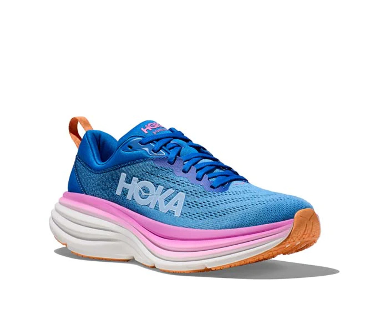 Hoka One One Women's Bondi 8 Wide - Coastal Sky/All Aboard