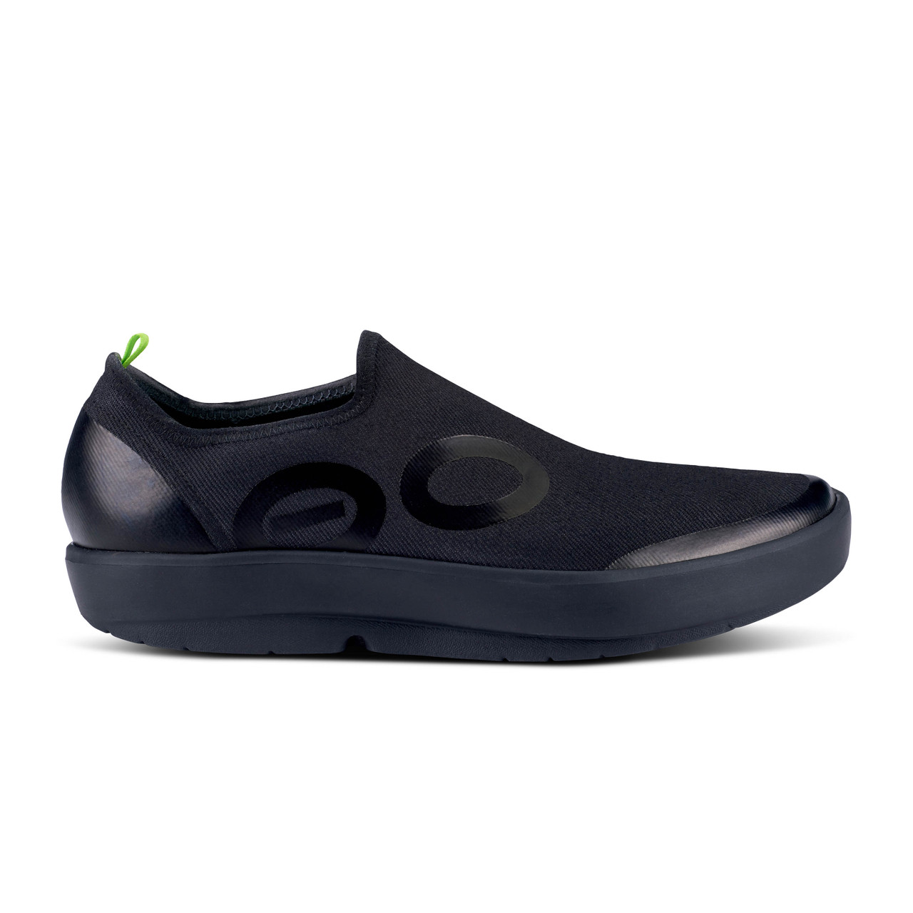 Oofos Men's OOmg EeZee Canvas Low - Black - Goodman's Shoes