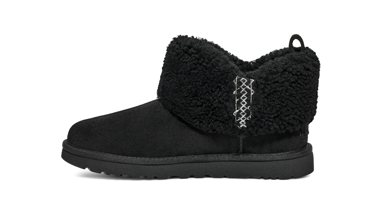 Ugg Women's Ultra Mini Ugg Braid Black Goodman's Shoes