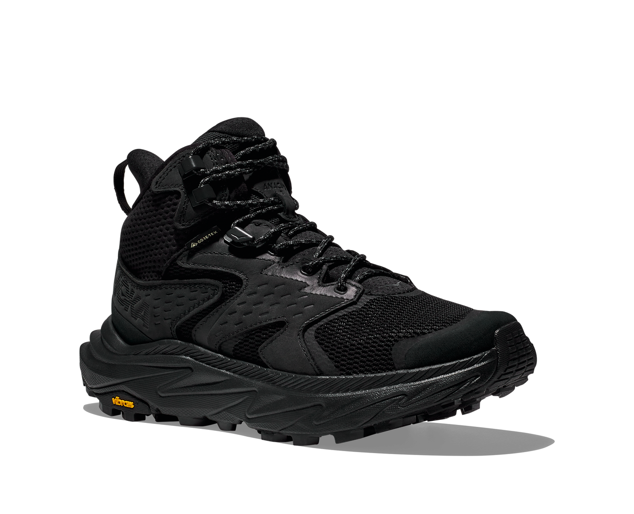NEW HOKA men\'s anacapa 2 mid gtx shoes in black/black Cut in half: Hoka Anacapa 2 Mid GTX Review (2025) | RunRepeat main image 2