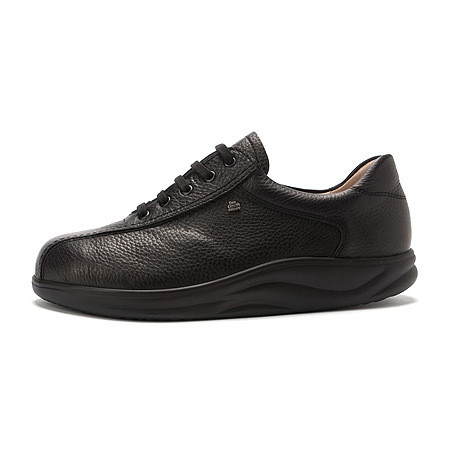 Finn Comfort Women's Stanford Black Nappa Leather Shoes - Size 39 M