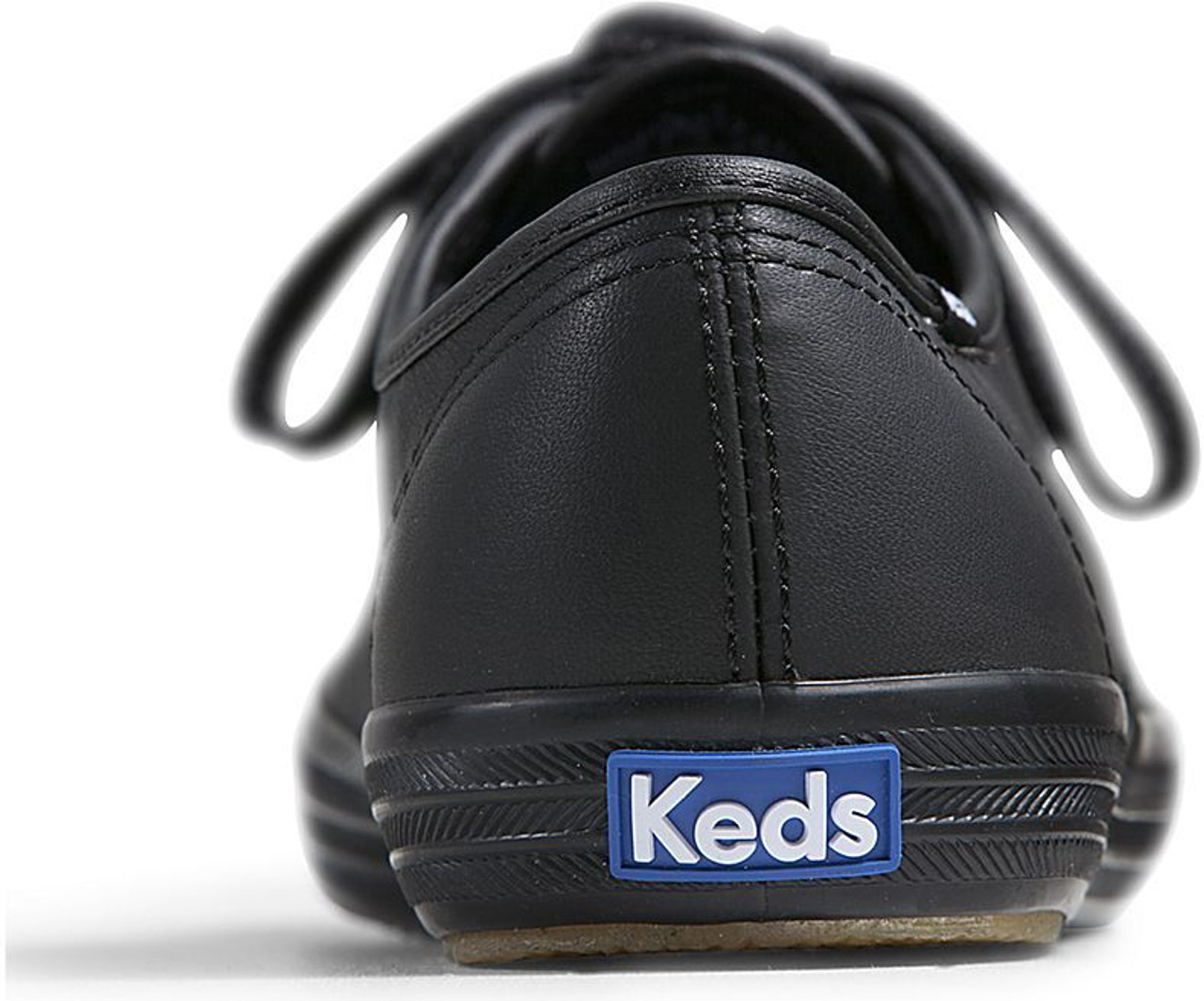 Keds Women's Champion Lace-Up - Black Leather - Goodman's Shoes Keds Women's Champion Lace-Up - Black Leather - Goodman's Shoes