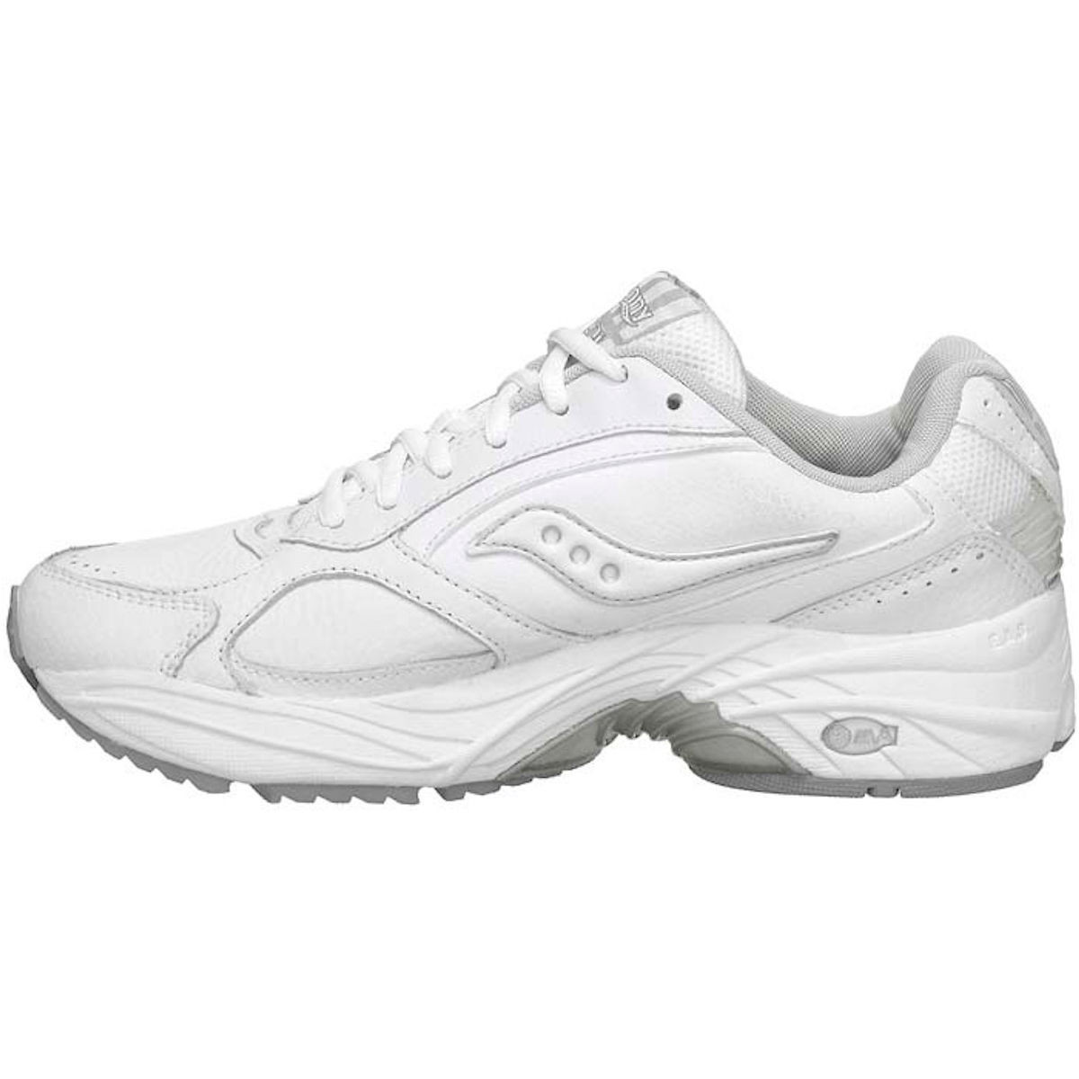 Saucony Women's Grid Omni Walker White/Silver Goodman's Shoes