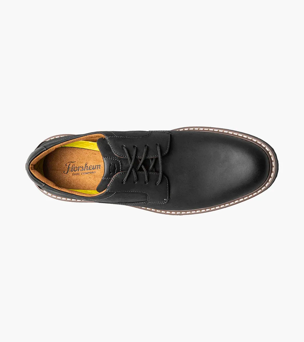 NEW FLORSHEIM men\'s norwalk plain toe oxford shoes in black multi Florsheim Norwalk Plain Toe Black Multi Oxford (Men main image 3