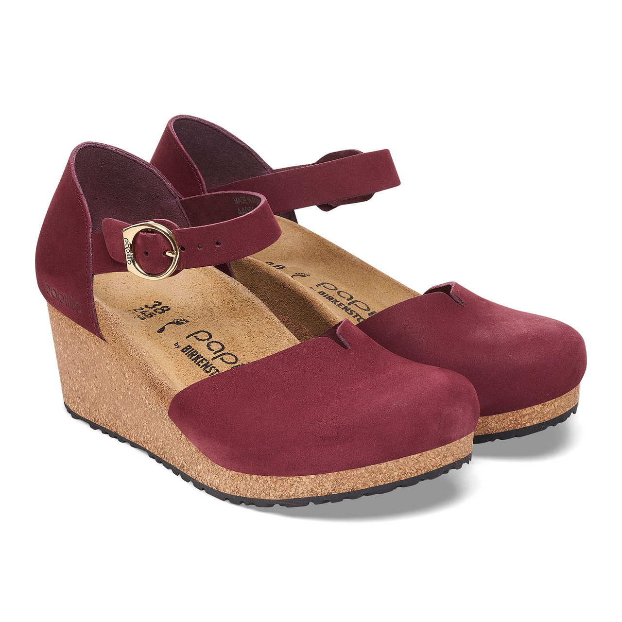 Papillio Women's Mary Ring-Buckle Narrow - Zinfandel Nubuck