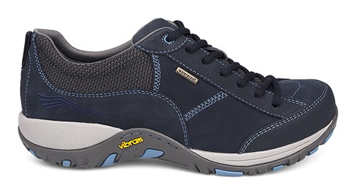 Navy suede lace with waterproof leathers by Dansko.