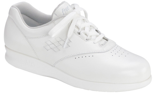 White casual lace up with removable footbed by SAS.