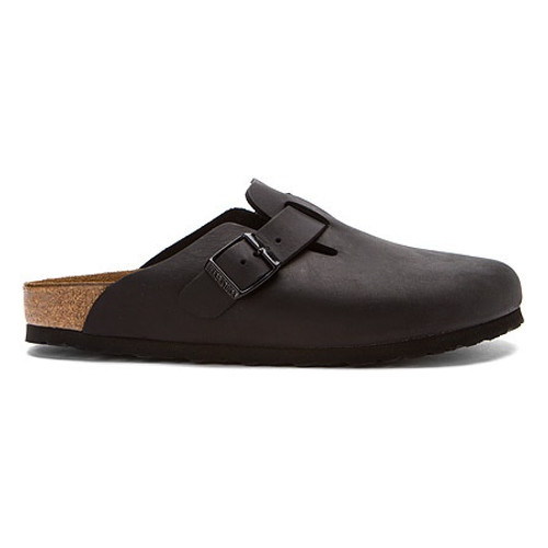 Birkenstock Boston - Black Oiled Leather