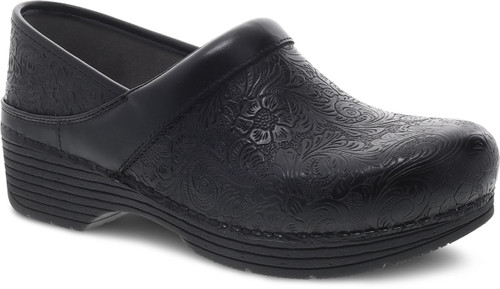 Dansko Women's LT Pro - Black Floral Tooled