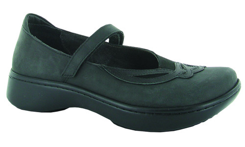 Mary Jane style with unique contrasting design from Naot. Mary Jane style with unique contrasting design from Naot.