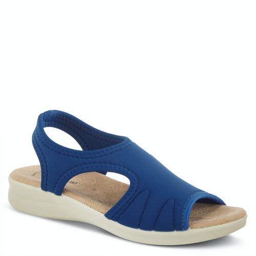 Monsoon Cobalt Suede Block Heel Sandal | very.co.uk