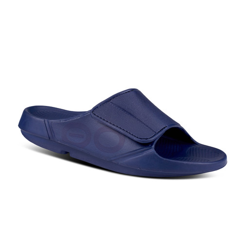 Oofos Ooahh Sport Flex Slide - Navy