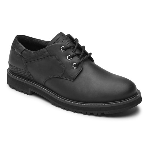 Dunham Men's Byrne Plain Toe Ox - Black Leather