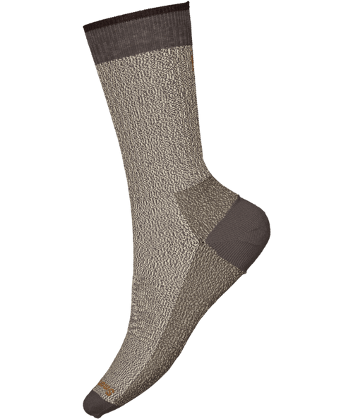 Smartwool Everyday Rollinsville Crew Socks - Taupe-Natural Marl Smartwool Everyday Rollinsville Crew Socks - Taupe-Natural Marl