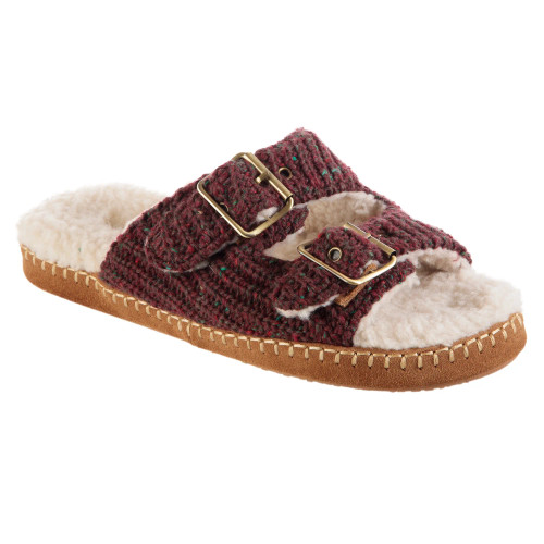 Acorn Women's Camden Double Buckle Slide - Garnet