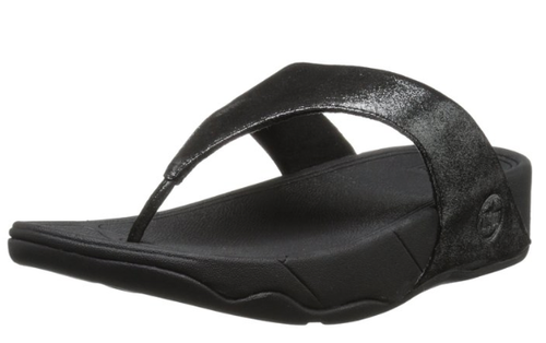 Fitflop Lulu Shimmer Suede - Black