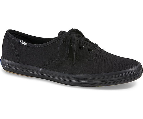 Keds Women's Champion Lace-Up - All Black Canvas