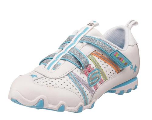 Skechers Children's Bikers - Heart Throb - White/Multi Skechers Children's Bikers - Heart Throb - White/Multi