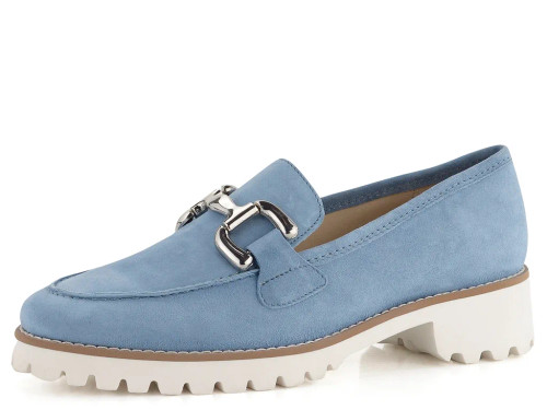 Ara Women's Kiana Buckle Chunky Sole - Coolblue Kid Suede Ara Women's Kiana Buckle Chunky Sole - Coolblue Kid Suede