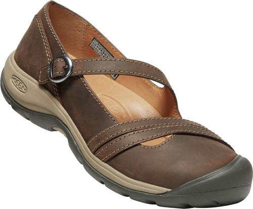 Keen Women's Presidio II Cross Strap - Dark Earth/Cornstalk