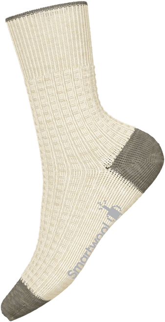 Smartwool Women's Everyday Cozy Waffle Press Crew Socks - Natural