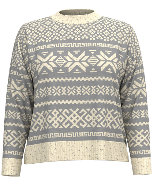 Smartwool Women's Edgewood Heritage Crew Sweater - Light Gray