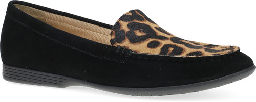 Dansko Women's Lorri - Black/Leopard Suede