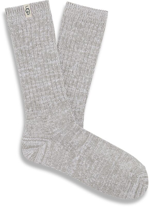 Ugg Women's Rib Knit Slouchy Crew Sock - Seal